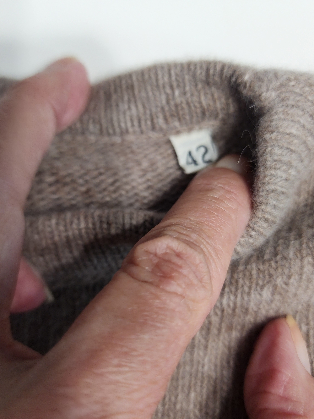 Vintage Luciano Soprani Wool Blend Geometric Sweater Made in Italy Size 42 - Picture 10 of 14